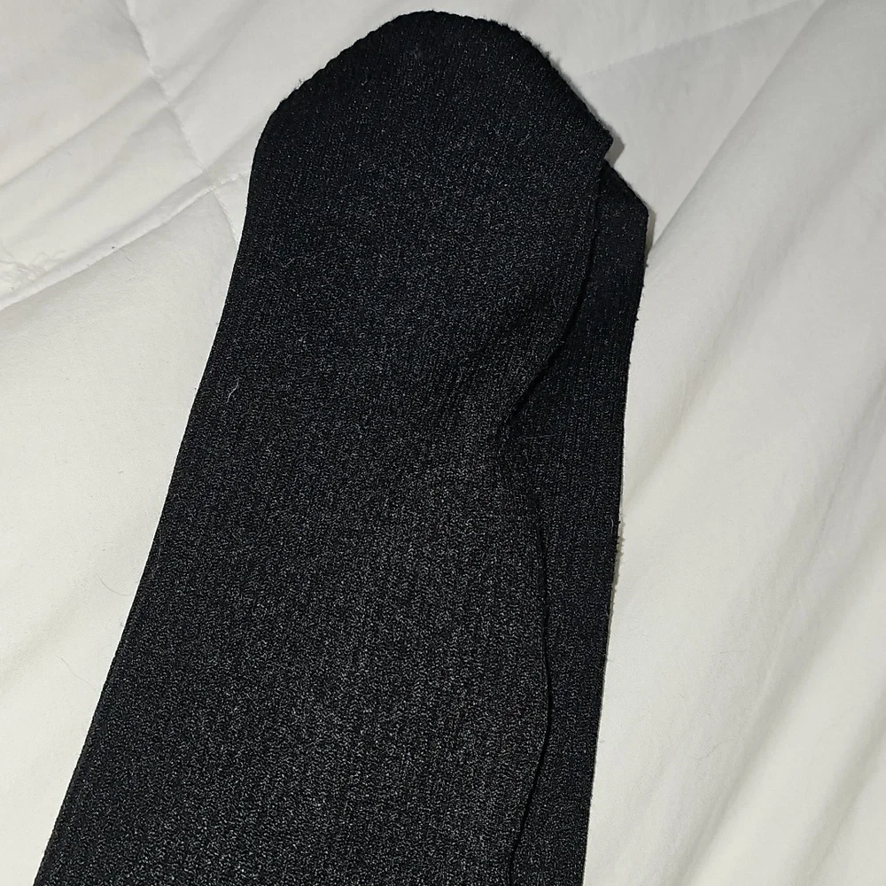 A New Day Womens Sz S/M Black Fleece Lined Sweater Tights!! So Soft!